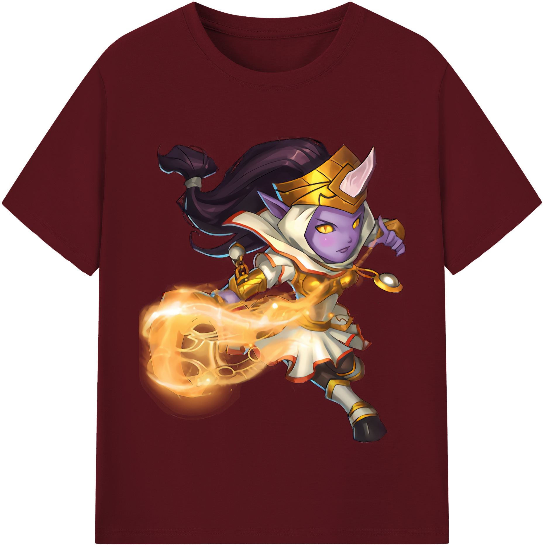 リーグ・オブ・レジェンド League of Legends LOL 綿100％半袖Tシャツ（フロントプリント）